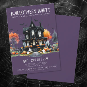Gruselige Verkleidung Halloween Party Einladung