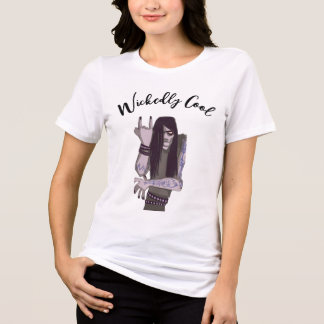 Gruselige Vibes – Halloween-Design Damen-T-Shirt Tri-Blend Shirt