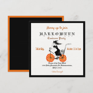 Gruselige Vintage-Halloween-Party-Einladung Einladung