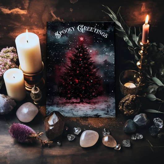 Gruselige Weihnachtskarte