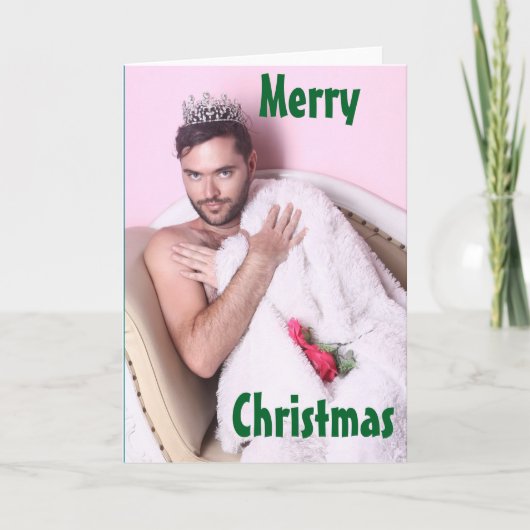 Gruselige Weihnachtskarte Feiertagskarte (Vorderseite)