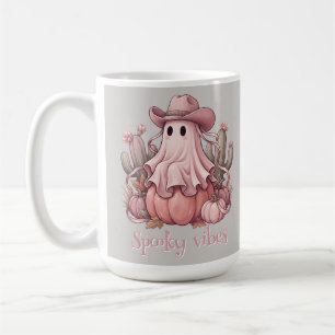 Gruselige Western Desert-Geist & rosa Kürbisse Kaffeetasse