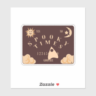 Gruselige Zeiten Spirit Board Halloween-Design Aufkleber