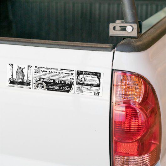 gruselige Zeitung Autoaufkleber (Auf Lkw)