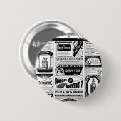 gruselige Zeitung Button (Vorne & Hinten)