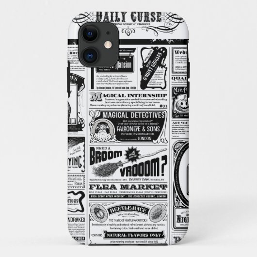 gruselige Zeitung Case-Mate iPhone Hülle (Rückseite)