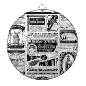 gruselige Zeitung Dartscheibe (vorne)