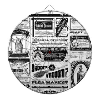 gruselige Zeitung Dartscheibe