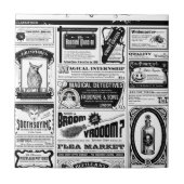 gruselige Zeitung Fliese (Vorderseite)