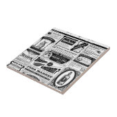 gruselige Zeitung Fliese (Seite)