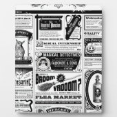 gruselige Zeitung Fotoplatte (Vorderseite)