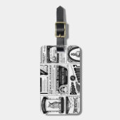 gruselige Zeitung Gepäckanhänger (Vorderseite vertikal)