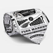 gruselige Zeitung Krawatte (Gerollt)