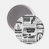 gruselige Zeitung Magnet (Vorderseite/Rückseite)