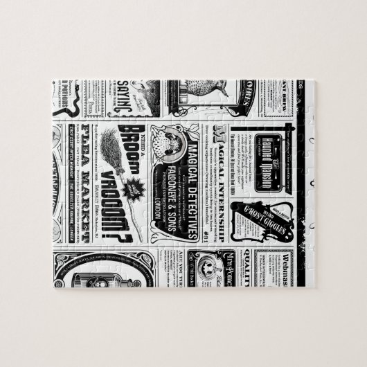gruselige Zeitung Puzzle (Horizontal)