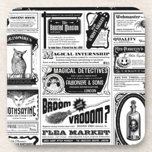 gruselige Zeitung Untersetzer