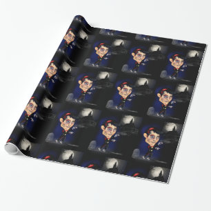 Gruselige Zombie-Männer-Geschenkverpackung, Friedh Geschenkpapier