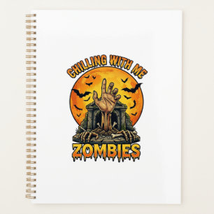 Gruselige Zombies Hand Grabstein Vollmond Fledermä Planer