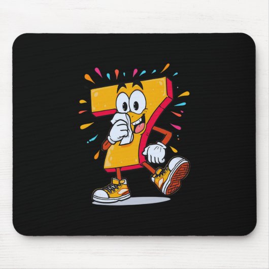 Gruseliger 67 Lustiger Kranker Sieben Meme Hallowe Mousepad (Vorne)