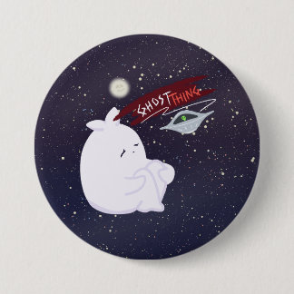Gruseliger Alien-Entführungs-Halloween-Button Button