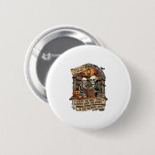 Gruseliger als Bücher Überfällige Gebühren Skelett Button (Vorne & Hinten)