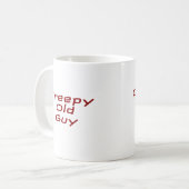Gruseliger alter Mann Kaffeetasse (Vorderseite Links)