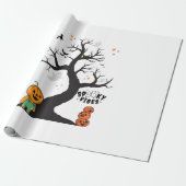 Gruseliger Aufkleber Geschenkpapier (Ungerollt)