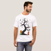 Gruseliger Aufkleber T-Shirt (Vorne ganz)