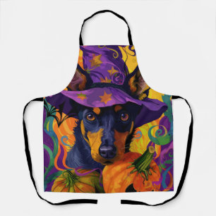 Gruseliger australischer Kelpie-Halloween-Kürbis Schürze