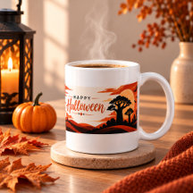 Gruseliger Baobab-Halloween-Becher