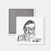 gruseliger Bösewicht Cartoon Magnet (Vorderseite/Rückseite)