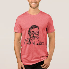 gruseliger Bösewicht Cartoon Tri-Blend Shirt