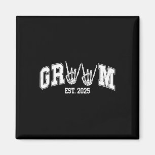 Gruseliger Bräutigam Braut 2025 Gothic Halloween P Magnet
