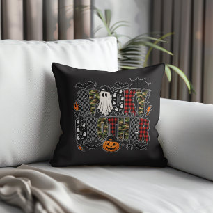 Gruseliger Bruder Halloween Camouflage Karo Gemi Kissen