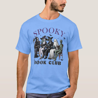 Gruseliger Buchclub-Halloween-Party-Kostüm T-Shirt