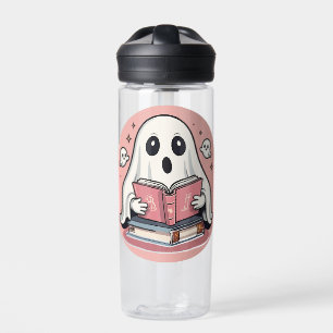 Gruseliger Bücherwurm Trinkflasche
