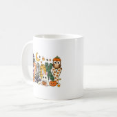 Gruseliger Buchstabenblock Kaffeetasse (Vorderseite Links)