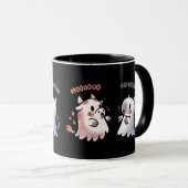Gruseliger Capy und Kuh  Tasse (VorderseiteRechts)