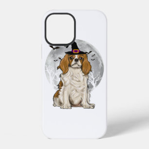 Gruseliger Cavalier King Charles Spaniel Hund Hexe iPhone 12 Hülle
