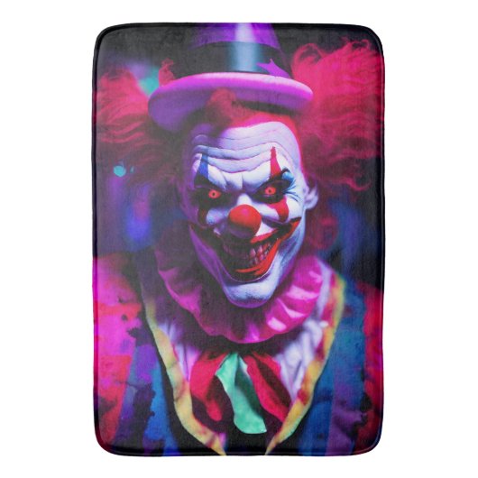 gruseliger Clown Badematte (Vorderseite Vertikal)