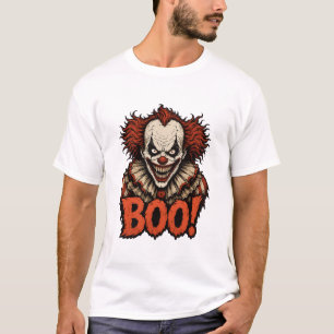 Gruseliger Clown BOO Gruseliges Halloween T-Shirt
