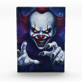 Gruseliger Clown-Foto-Block Fotoblock