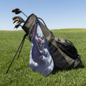 Gruseliger Clown Golf Handtuch (Gras)