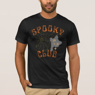 Gruseliger Club Vintage-Katze Halloween T-Shirt