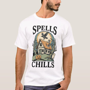Gruseliger Cottage Halloween-Shirt für die gruseli T-Shirt