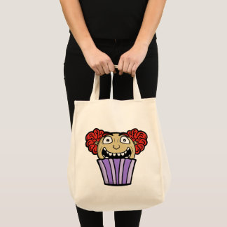 Gruseliger Cupcake-Clown Tragetasche