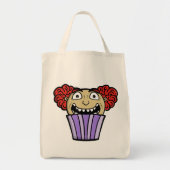 Gruseliger Cupcake-Clown Tragetasche (Vorne)