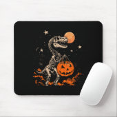 Gruseliger Dinosaurier-Skelett-Schrecklicher Kürbi Mousepad (Mit Mouse)