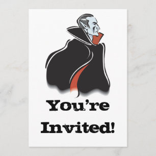 gruseliger Dracula Vampir Einladung