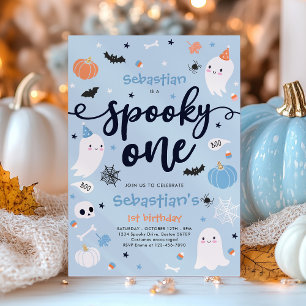 Gruseliger Ein süßer Halloween-Geist 1. Geburtstag Einladung